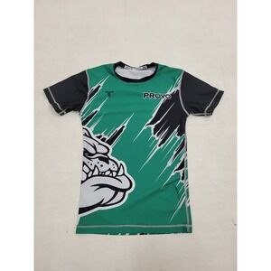 Takedown Wrestling Singlet Top Compression shirt Rashguard‎ Men's Sz S Jiu Jitsu